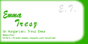 emma tresz business card